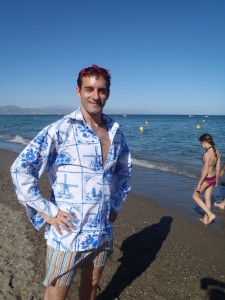 Tony on the beach